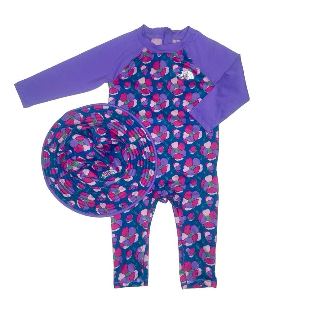 North Face Rashguard‎ Swimsuit And Hat